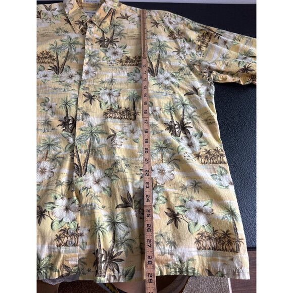 Vintage 80's Pierre Cardin Men's Hawaiian Short Sleeve Button-Down Shirt XL - Picture 5 of 6